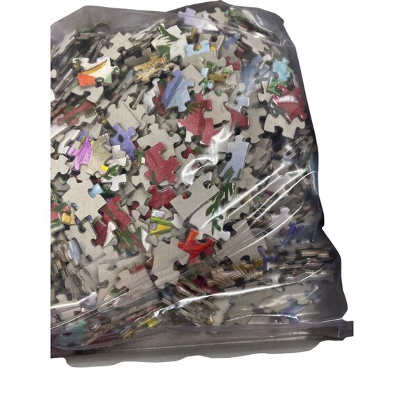 Bits & Pieces 1000-Piece Jigsaw Puzzle Frozen Birdbath Winter Nature Scene - Picture 3 of 3